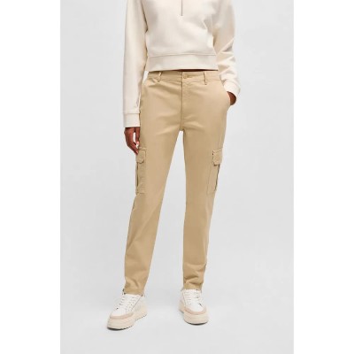 панталони,дамски,панталони,hugo,blue,hasuny,1d,01,cargo,pants,beige