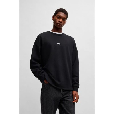 блуза,мъжки,пуловери,hugo,naviu,10257685,blue,sweatshirt,black