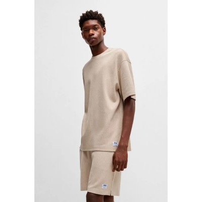 тениска,мъжки,тениски,дамски,тениски,hugo,nuwaffle,10268873,blue,short,sleeve,t,shirt,beige,(open,white)