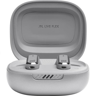 слушалки,слушалки,jbl,live,flex,wireless,earphones,silver