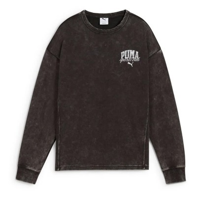 блуза,дамски,блузи,puma,class,comfort,washed,sweatshirt,puma,black,(black)