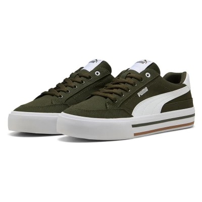 маратонки,мъжки,маратонки,puma,court,classic,vulc,fs,trainers,green,(dark,olive,puma,white)