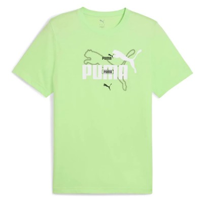 тениска,мъжки,тениски,puma,ess,logo,lab,summer,short,sleeve,t,shirt,spring,fern,(green)
