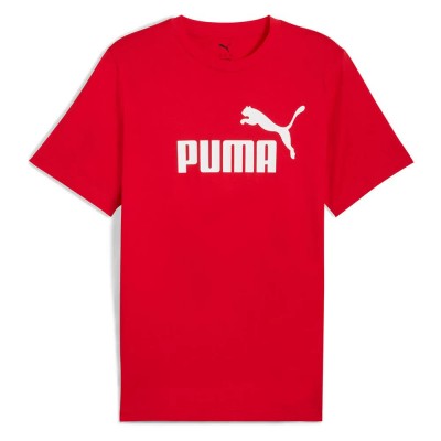 тениска,мъжки,тениски,дамски,тениски,puma,ess,no.,1,logo,short,sleeve,t,shirt,red,(for,all,time,red)