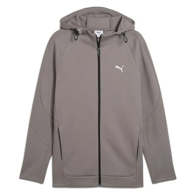блуза,мъжки,пуловери,puma,evostripe,full,zip,sweatshirt,cast,iron,(grey)