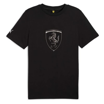 тениска,мъжки,тениски,дамски,тениски,puma,ferrari,race,tonal,big,shield,short,sleeve,t,shirt,black,(puma,black)