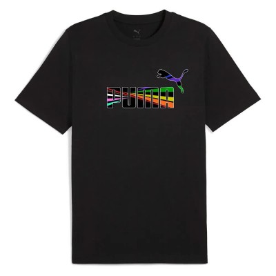 тениска,мъжки,тениски,puma,love,united,short,sleeve,t,shirt,puma,black,(black)
