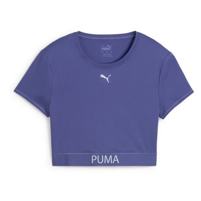 тениска,дамски,тениски,puma,strong,short,sleeve,t,shirt,blue,(blue,crystal)