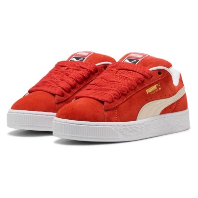 маратонки,мъжки,маратонки,puma,suede,xi,trainers,red,fire,alpine,snow,puma,white,(red)