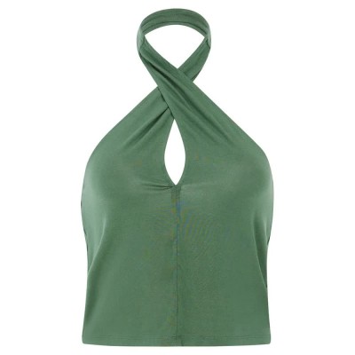 потник,дамски,топове,protest,alena,halter,sleeveless,top,veggie,green,(green)