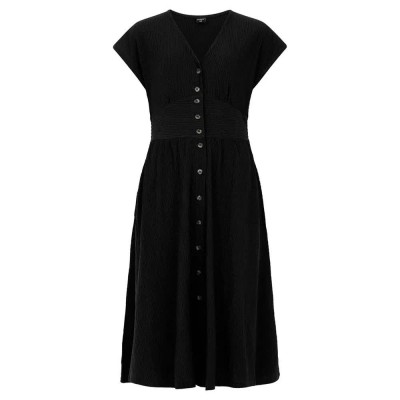 рокля,дамски,поли,и,рокли,protest,nieve,short,sleeve,midi,dress,black