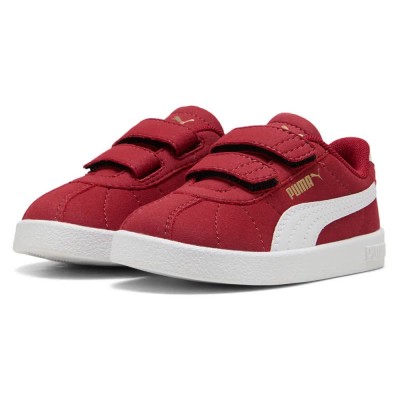обувки,детски,маратонки,puma,club,ii,v,slip,on,shoes,dark,crimson,puma,white,puma,gold,(red)