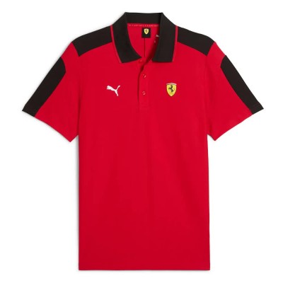 мъжки,блузи,с,яка,puma,ferrari,race,mt7,short,sleeve,polo,rosso,corsa,(red)