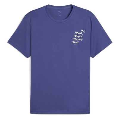 тениска,мъжки,тениски,puma,graphics,running,slo,short,sleeve,t,shirt,blue,crystal,(blue)