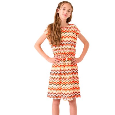 рокля,детски,поли,и,рокли,garcia,c52682,short,sleeve,dress,multicolor