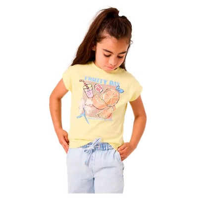 тениска,детски,тениски,garcia,c54602,short,sleeve,t,shirt,soft,lemon,(yellow)