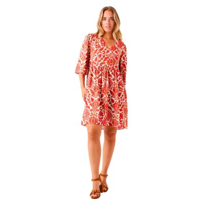 рокля,дамски,поли,и,рокли,garcia,e50286,short,sleeve,short,dress,red