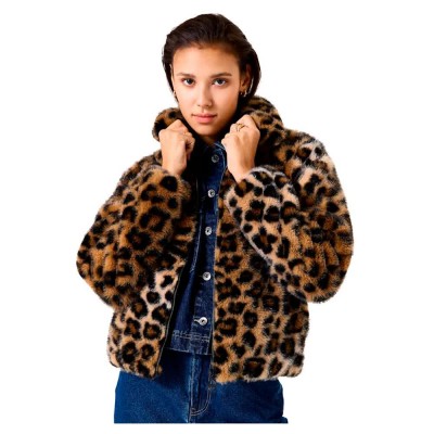 яке,дамски,якета,и,палта,garcia,gj500911,jacket,leopard,(brown)