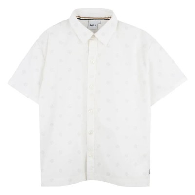 риза,с,къс,ръкав,детски,ризи,boss,j52006,short,sleeve,shirt,white