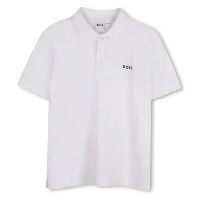детски,блузи,с,яка,boss,j52014,short,sleeve,polo,white