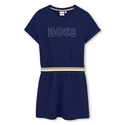 рокля,детски,поли,и,рокли,boss,j52134,long,sleeve,dress,marine,(blue)