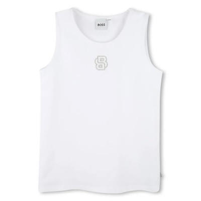 тениска,детски,тениски,boss,j52150,sleeveless,t,shirt,white