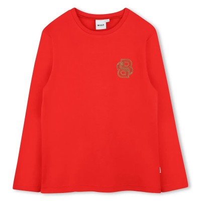тениска,детски,тениски,boss,j52199,long,sleeve,t,shirt,vivid,red,(red)