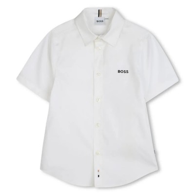риза,с,къс,ръкав,детски,ризи,boss,j52273,short,sleeve,shirt,white