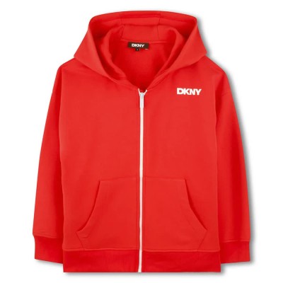 блуза,детски,блузи,dkny,d62235,full,zip,sweatshirt,red