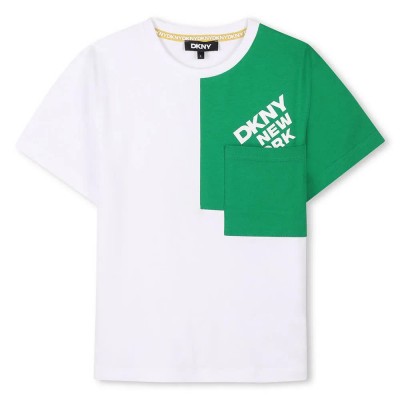 тениска,детски,тениски,dkny,d62289,short,sleeve,t,shirt,green,(white)