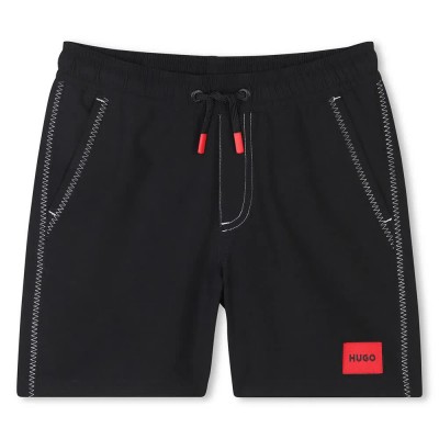 бански,гащета,детски,бански,костюми,hugo,g00331,swimming,shorts,black