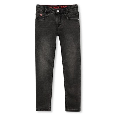 панталони,детски,панталони,hugo,g00378,pants,black,lave,(black)