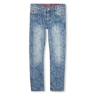 панталони,детски,панталони,hugo,g00386,pants,double,stone,brush,(blue)
