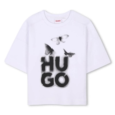 тениска,детски,тениски,hugo,g00392,short,sleeve,t,shirt,white
