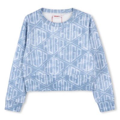 блуза,детски,блузи,hugo,g00395,sweatshirt,denim,blue,(blue)
