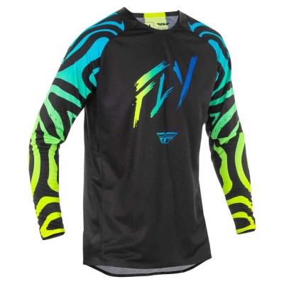 блуза,с,дълъг,ръкав,мъжки,тениски,дамски,тениски,fly,racing,evolution,long,sleeve,jersey,black,(black,blue,yellow)