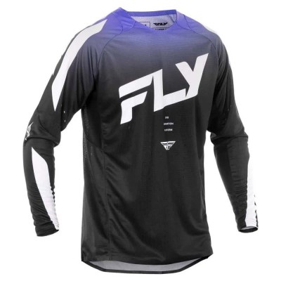 блуза,с,дълъг,ръкав,мъжки,тениски,дамски,тениски,fly,racing,evolution,long,sleeve,jersey,black,(black,white,purple)