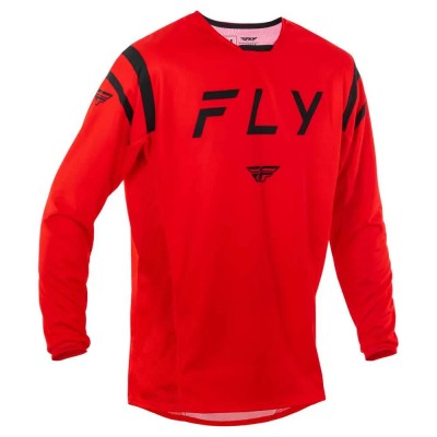 блуза,с,дълъг,ръкав,мъжки,тениски,дамски,тениски,fly,racing,kinetic,center,long,sleeve,jersey,red,(red,black)