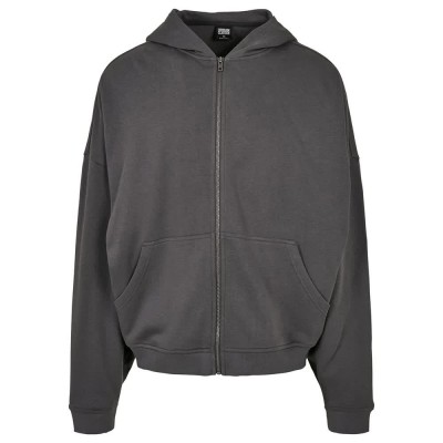 блуза,мъжки,пуловери,urban,classics,90´s,full,zip,sweatshirt,grey,(dark,shadow)