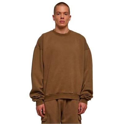 блуза,мъжки,пуловери,urban,classics,acid,washed,sweatshirt,summer,olive,(brown)
