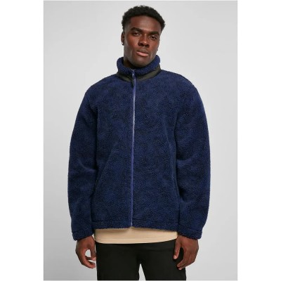 блуза,мъжки,пуловери,urban,classics,aop,sherpa,full,zip,sweatshirt,blue,(dark,blue,damast)