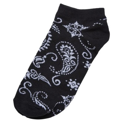 чорапи,мъжки,чорапи,urban,classics,bandana,pattern,no,show,socks,5,pairs,black,(black)