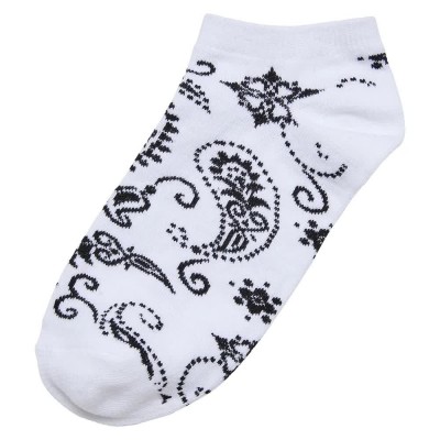 чорапи,мъжки,чорапи,urban,classics,bandana,pattern,no,show,socks,5,pairs,white