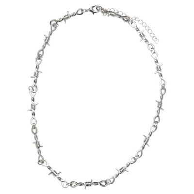 бижутерия,urban,classics,barbed,wire,necklace,silver,(silver)