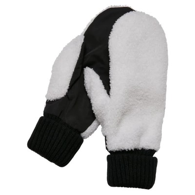 ръкавици,ръкавици,шапки,и,шалове,urban,classics,basic,sherpa,gloves,black,off,white,(white)