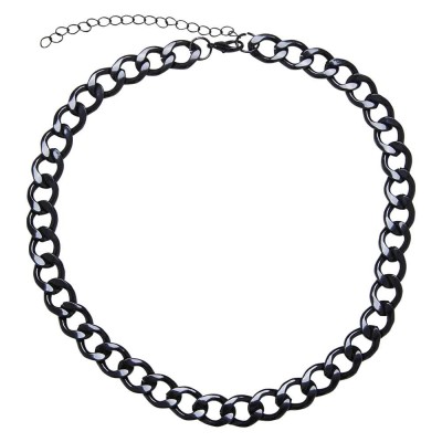бижутерия,urban,classics,big,chain,necklace,black,(silver)