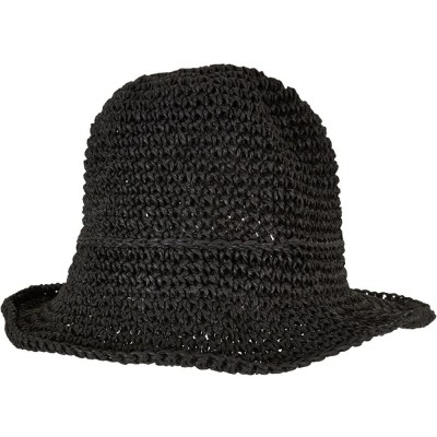 шапка,всички,шапки,urban,classics,braid,bast,bucket,hat,black,(black)