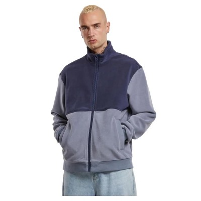 поларена,блуза,мъжки,пуловери,urban,classics,colour,block,polar,fleece,full,zip,sweatshirt,navy,cloud,sky,(blue)