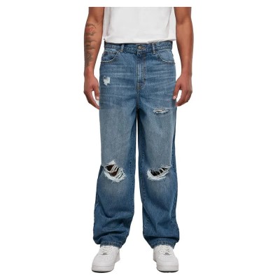 дънки,мъжки,панталони,urban,classics,distressed,90‘s,jeans,blue