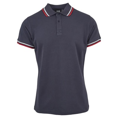 блуза,с,яка,мъжки,блузи,с,яка,urban,classics,double,stripe,polo,grey,(navy,white,fire,red)